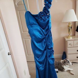 Satin Blue formal dress